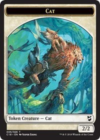 Cat // Soldier Double-sided Token